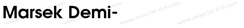 Marsek Demi字体转换